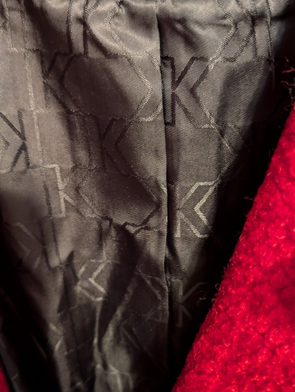 Karl Lagerfeld Red Wool Coat * XL *NWT - Picture 4 of 4